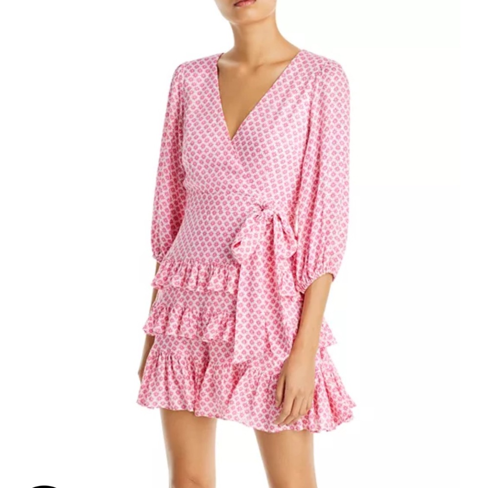 Aqua Floral Mini Dress NWT